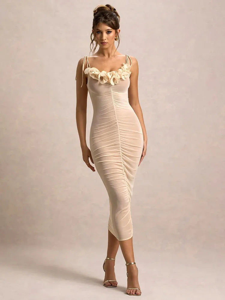 Between Every Beat Midi Dress