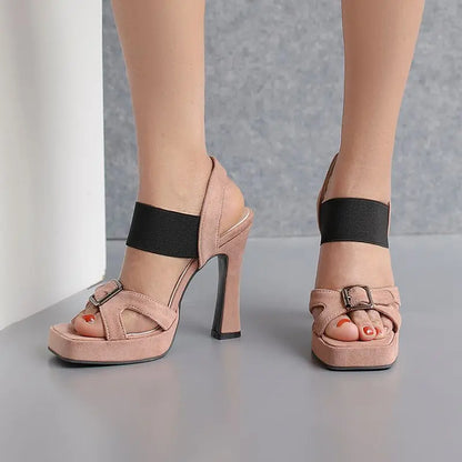 Sleeping in Blood City Chunky Heels