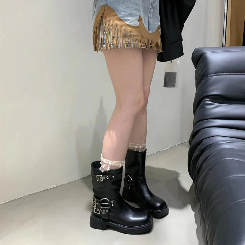 Ain't One-Sided Mid-Calf Boots