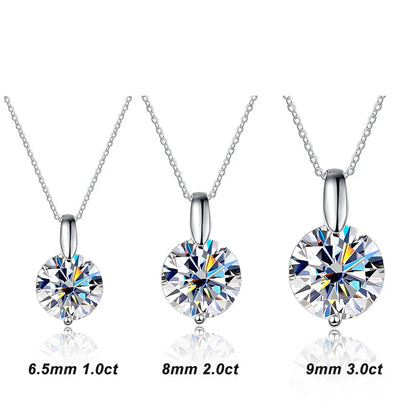 Starlight Nightfall Solitaire Necklace