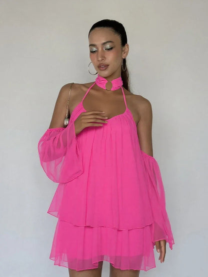 Bleeding Petal Mini Dress