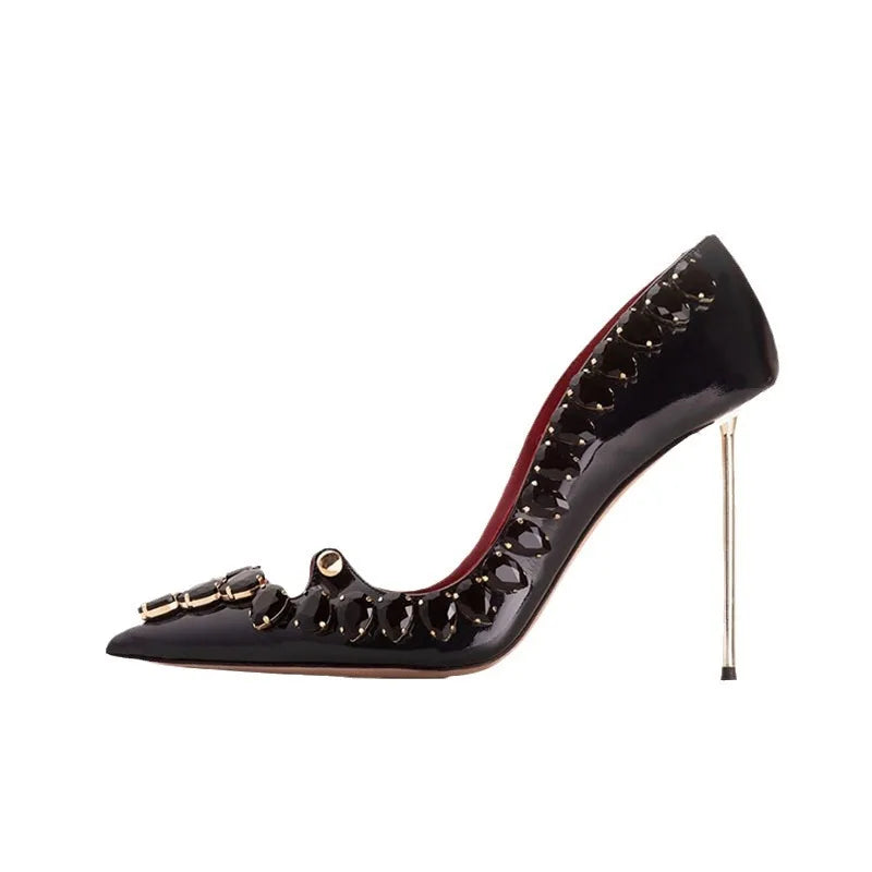 Midnight Bloom Pumps Shoes