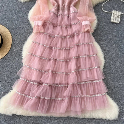 Getting In Pink Midi Dress