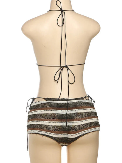 Nightfall Embrace 3-Piece Bikini Set
