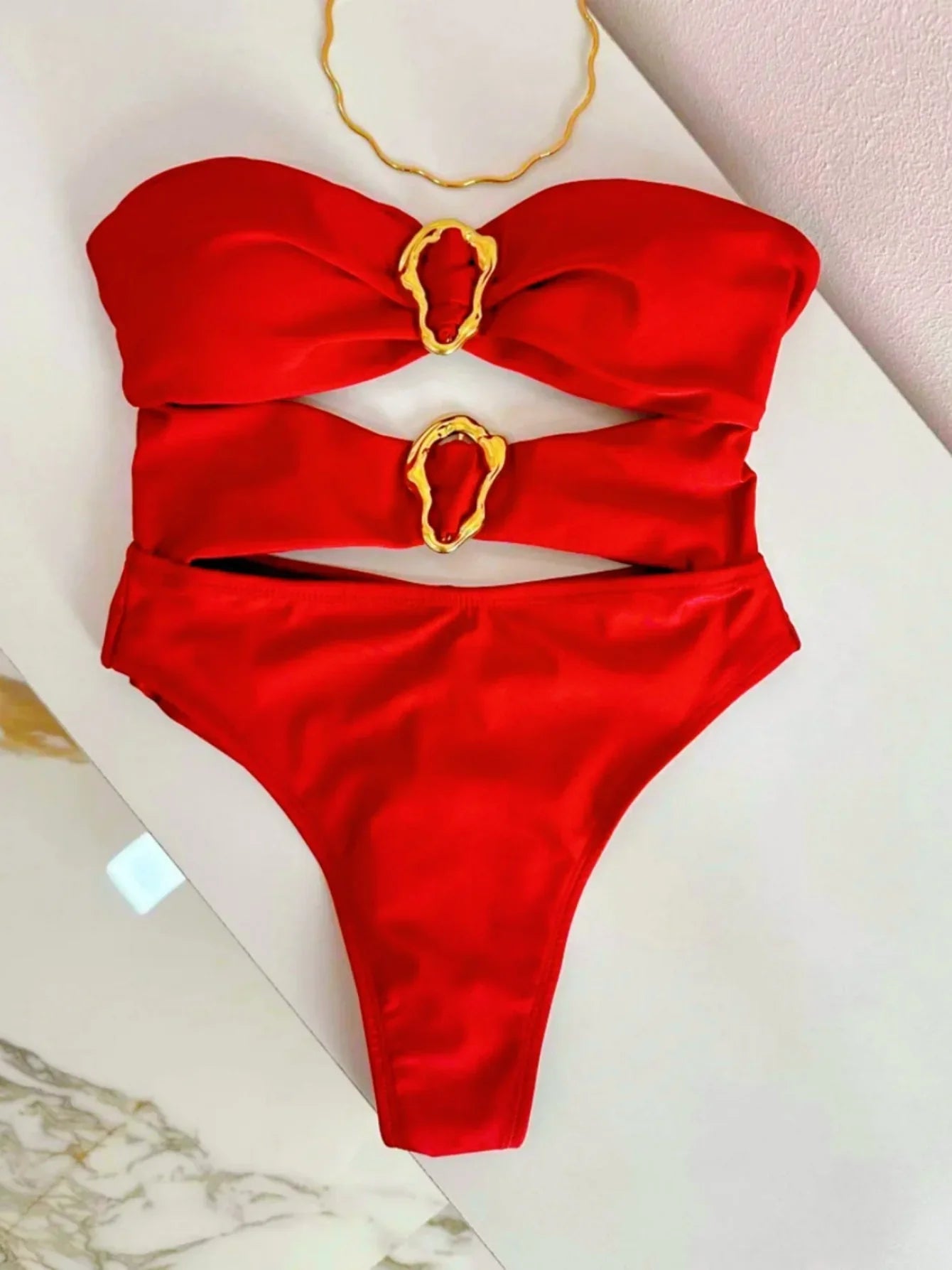 Light On Her Lips Monokini