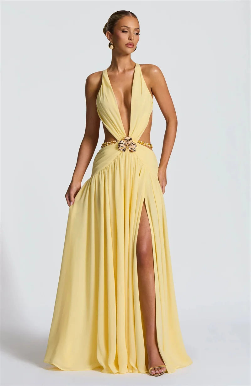 Her Quiet Exit Long Dress