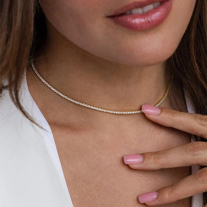 Kisses Down My Neck Tennis Necklace