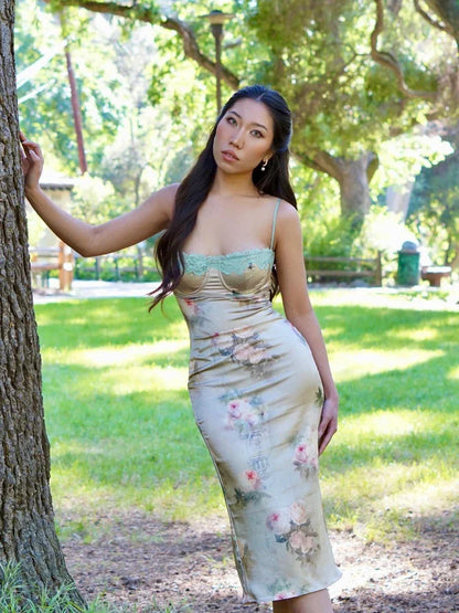 Ashes in Bloom Midi Dress