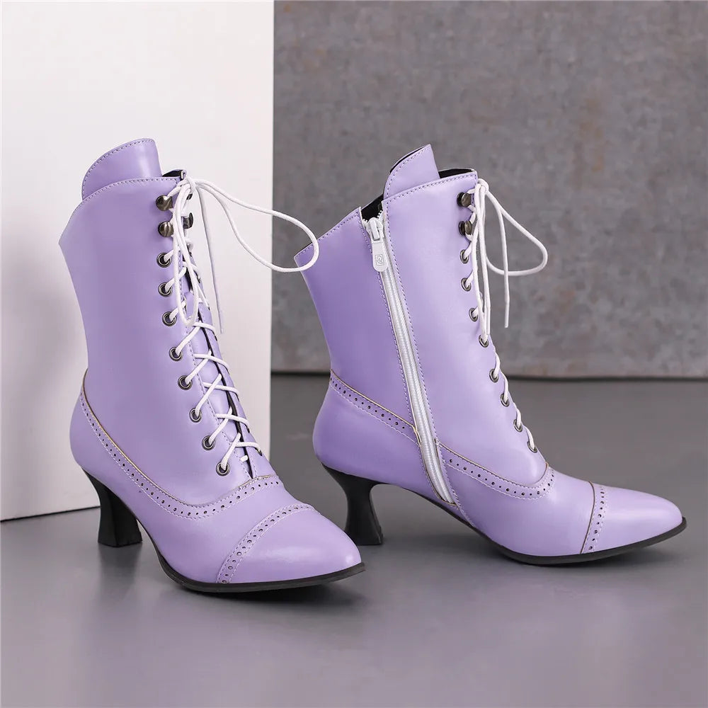 Iron Rose Ankle Boots