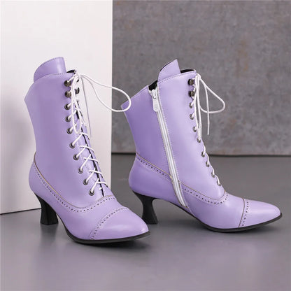 Iron Rose Ankle Boots