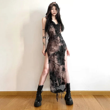 Bloodstream Veil Midi Dress