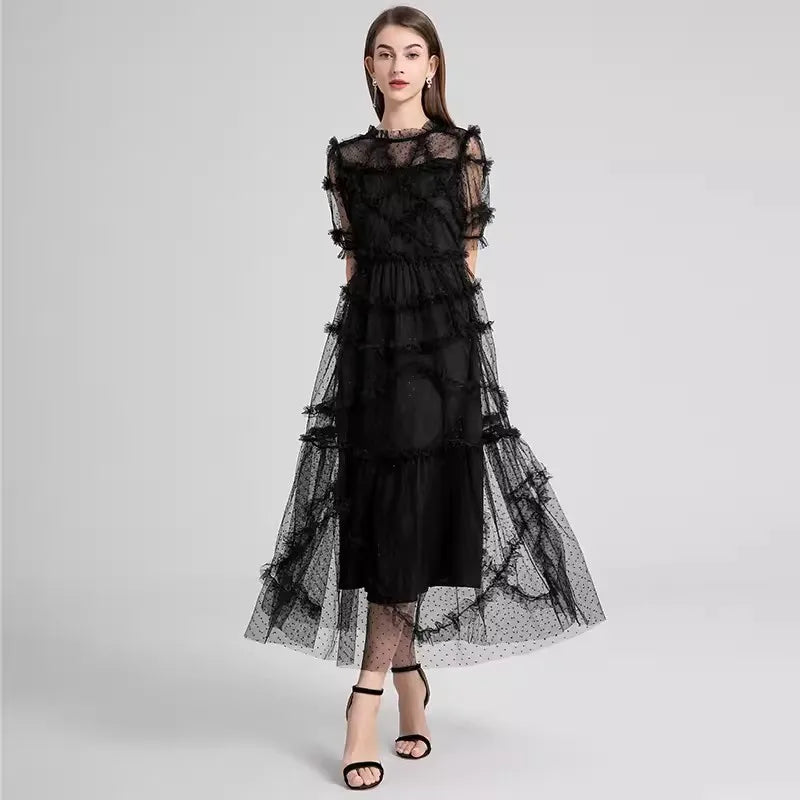 Hummingbird Haze Midi Dress