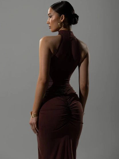 Cold Feelings At Night Maxi Dress