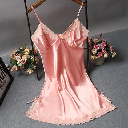 Romantic Lace Patchwork Slip Nightdress