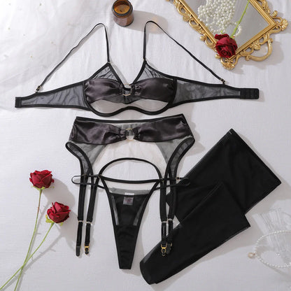 Hollow Breast Bra Ring Lingerie