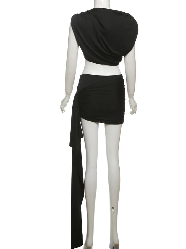 Fallen Like A Stone Skirt Set