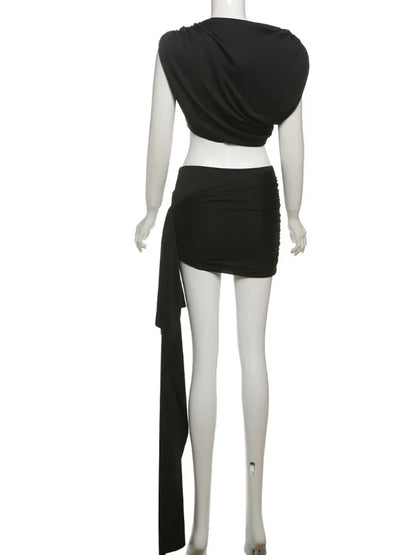 Fallen Like A Stone Skirt Set