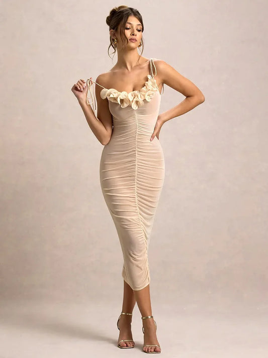 Between Every Beat Midi Dress