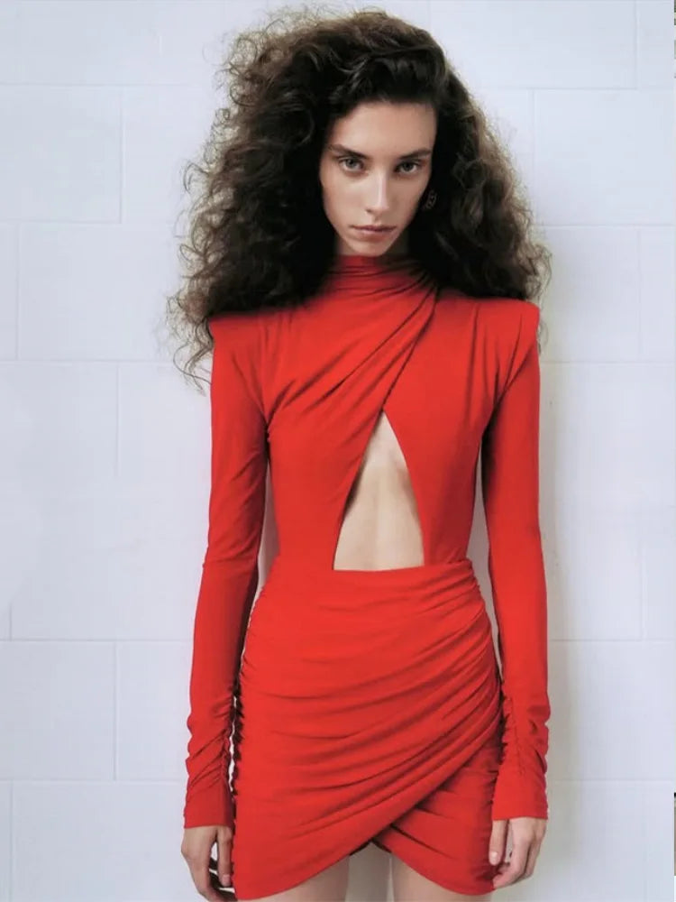Fiery Soul Bloom Mini Dress