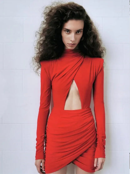 Fiery Soul Bloom Mini Dress