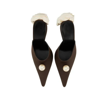 Heartbreak Made Gold Mules Shoes