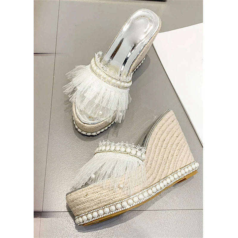 Bohemian Style Weave Wedges Sandals