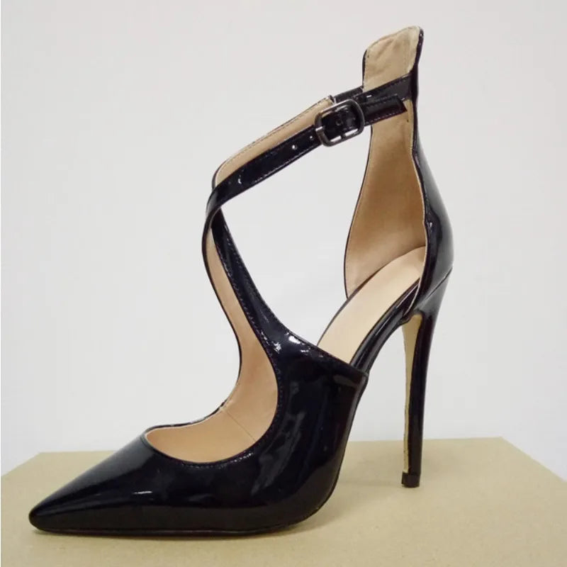 Elegant Side Cutout Stiletto Shoes