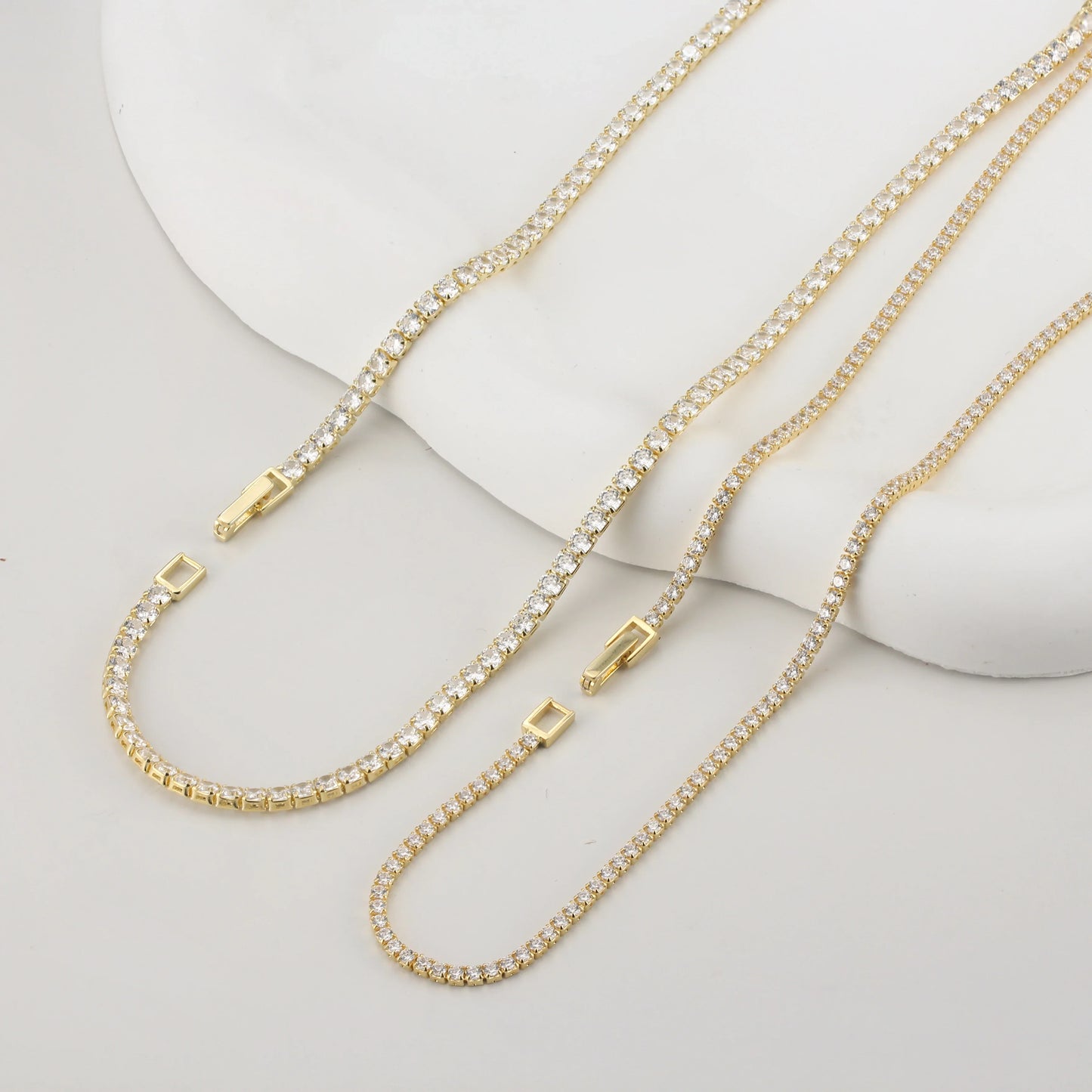 Kisses Down My Neck Tennis Necklace