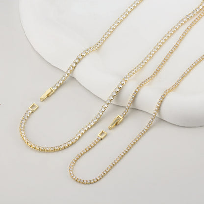 Kisses Down My Neck Tennis Necklace