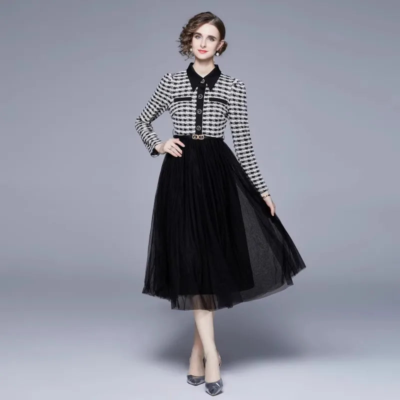 Joyful Autumn Midi Dress