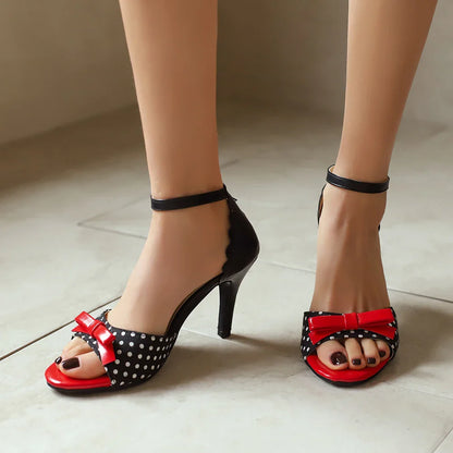 Cherry Panic Pump Sandals