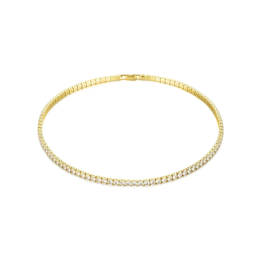 Kisses Down My Neck Tennis Necklace