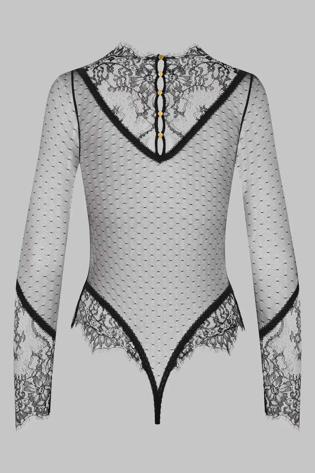 Exotic Lace Sheer Dot Teddies