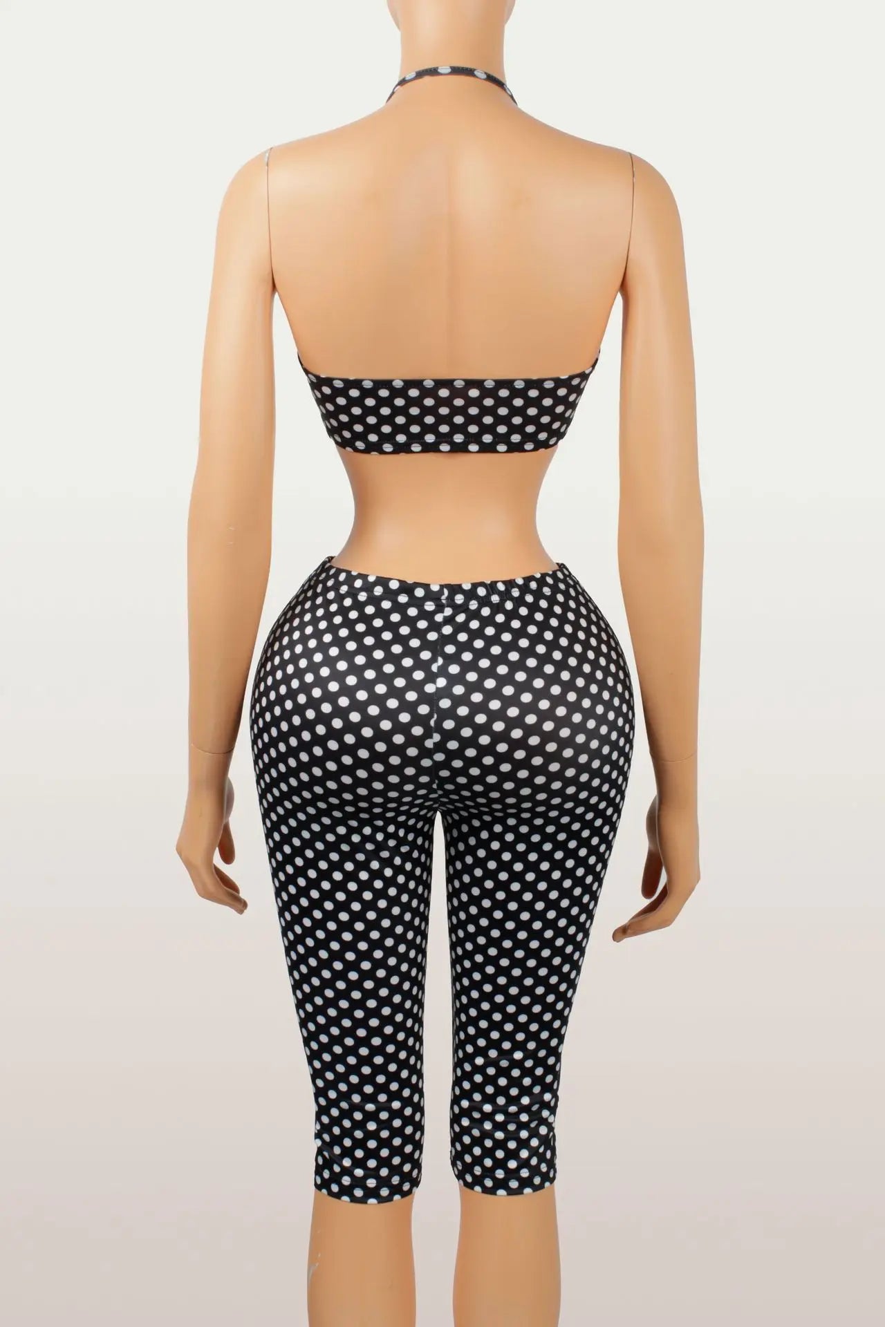 Polka Dot Print Shorts Set