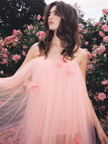 Blushing Petal Mini Dress