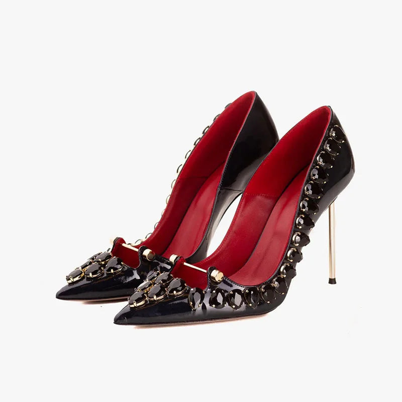 Midnight Bloom Pumps Shoes