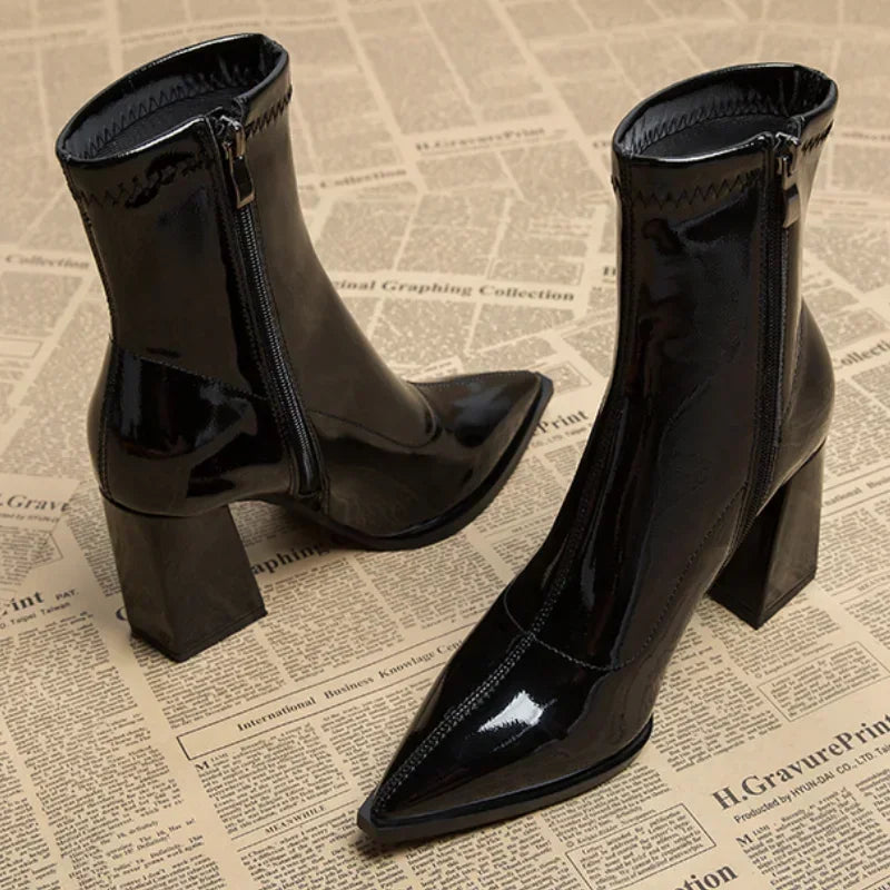 Fingertips In Waves Ankle Boots