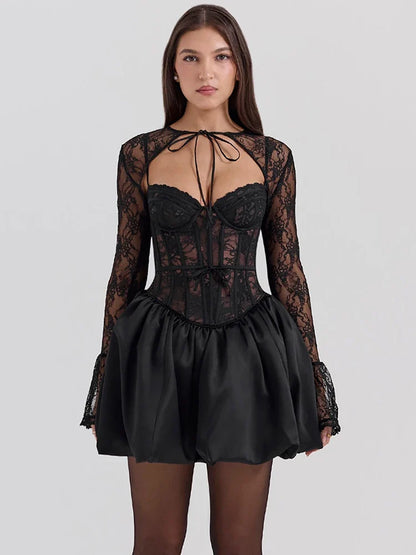 Hopping The Closure Mini Dress