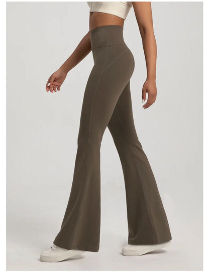 High-Waisted Flared Yoga Pants