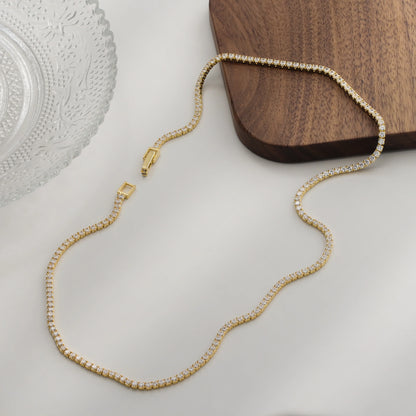 Kisses Down My Neck Tennis Necklace