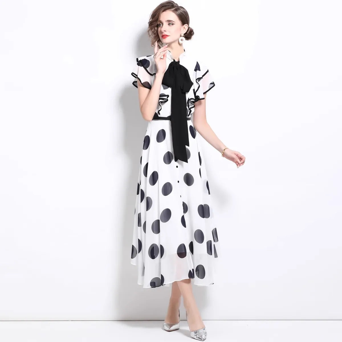 Puzzle Piece Play Midi Dress
