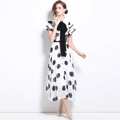 Puzzle Piece Play Midi Dress