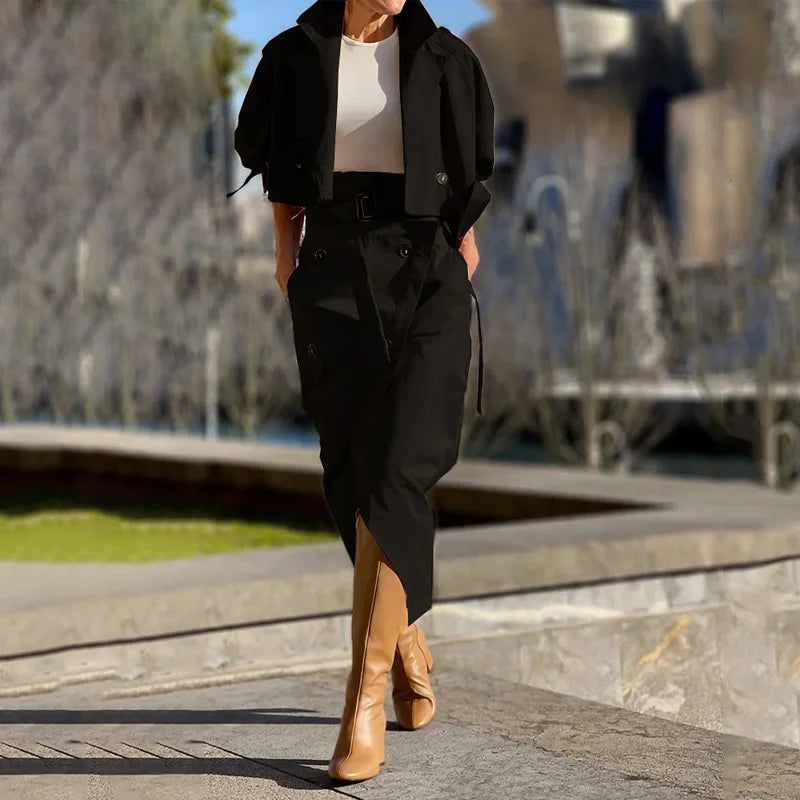 Echoed Sky Skirt Set