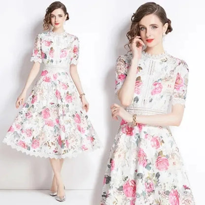 Stellar Echoes Midi Dress