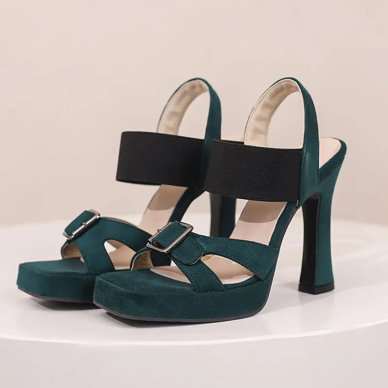 Sleeping in Blood City Chunky Heels