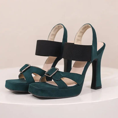 Sleeping in Blood City Chunky Heels