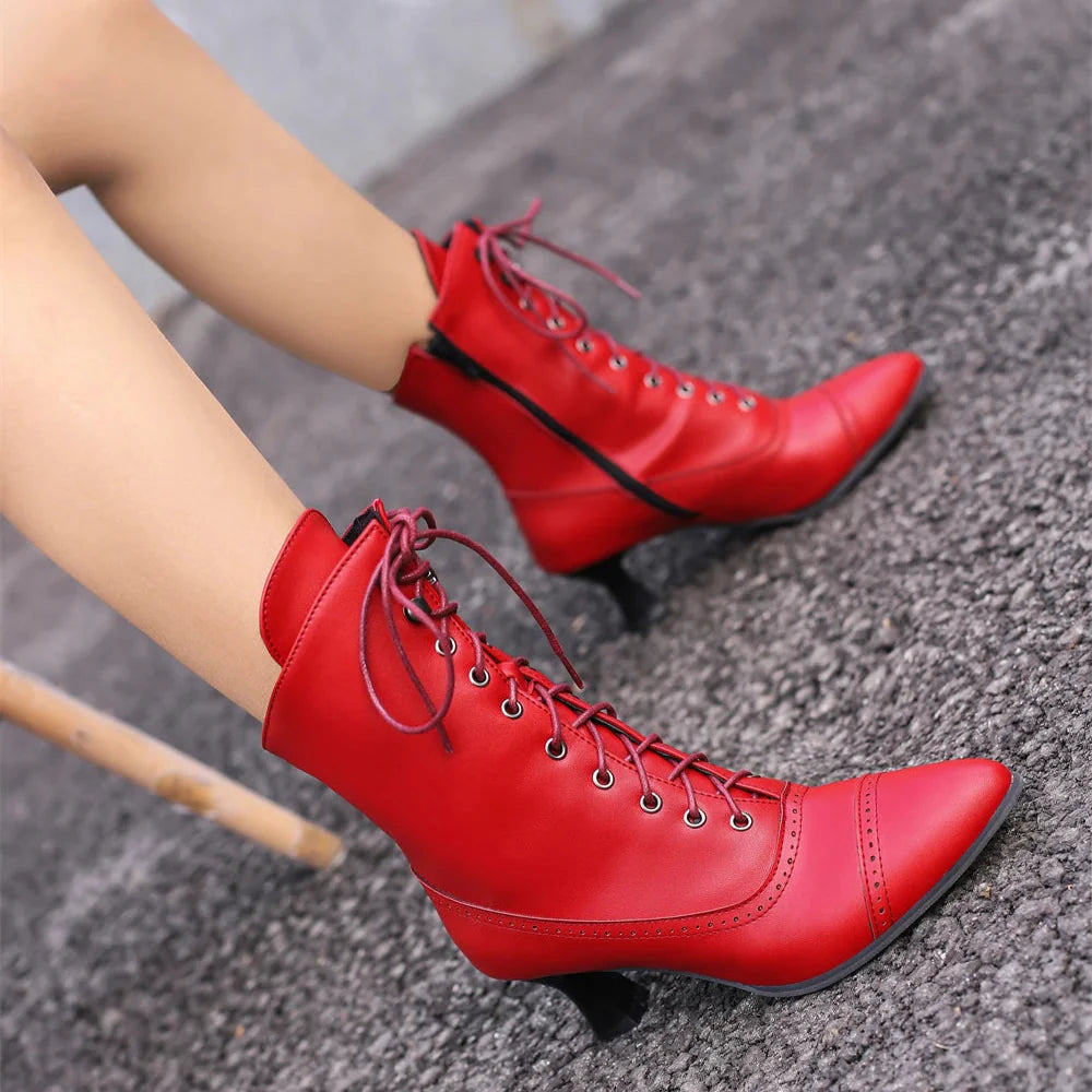 Iron Rose Ankle Boots