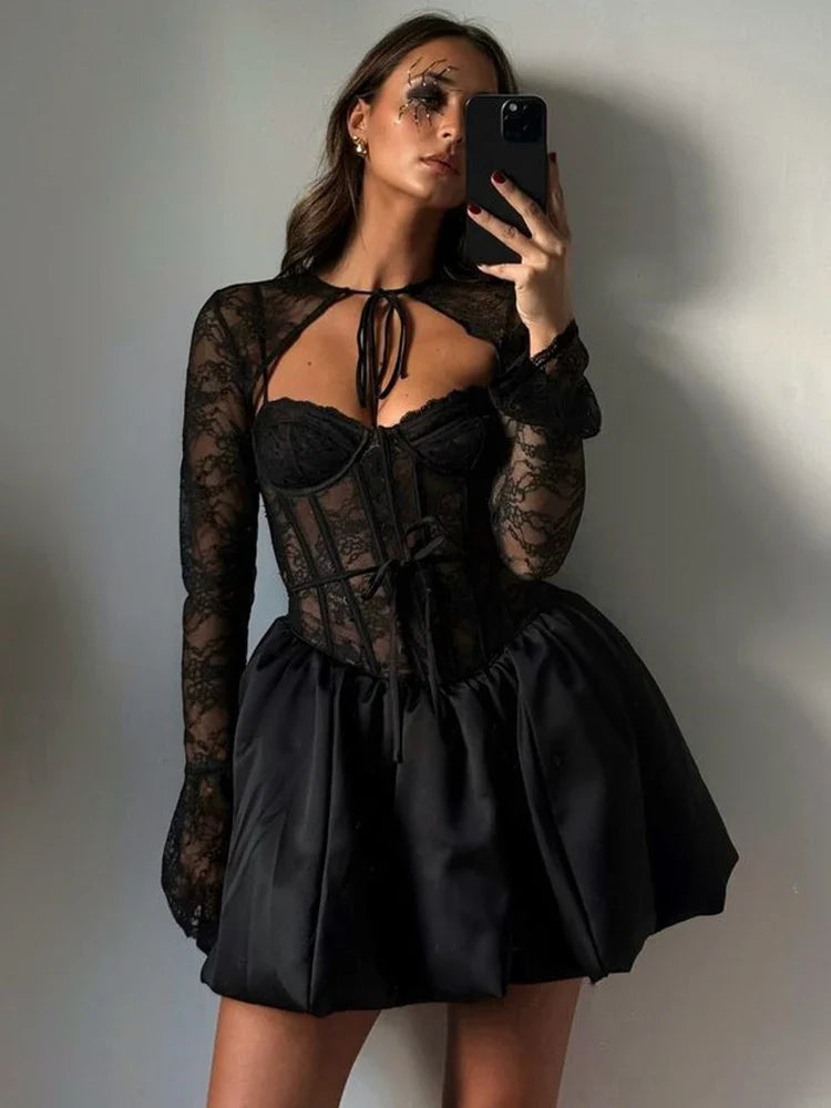 Hopping The Closure Mini Dress