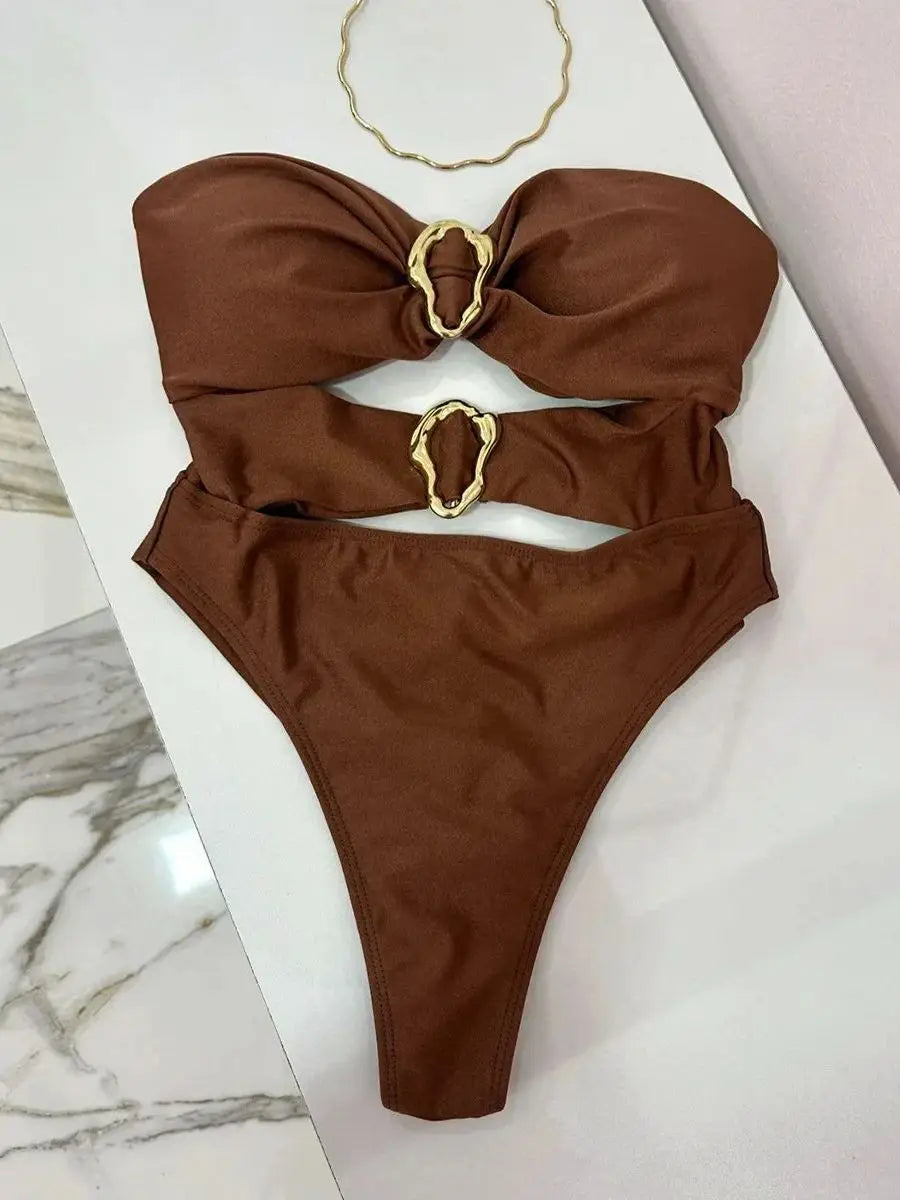 Light On Her Lips Monokini