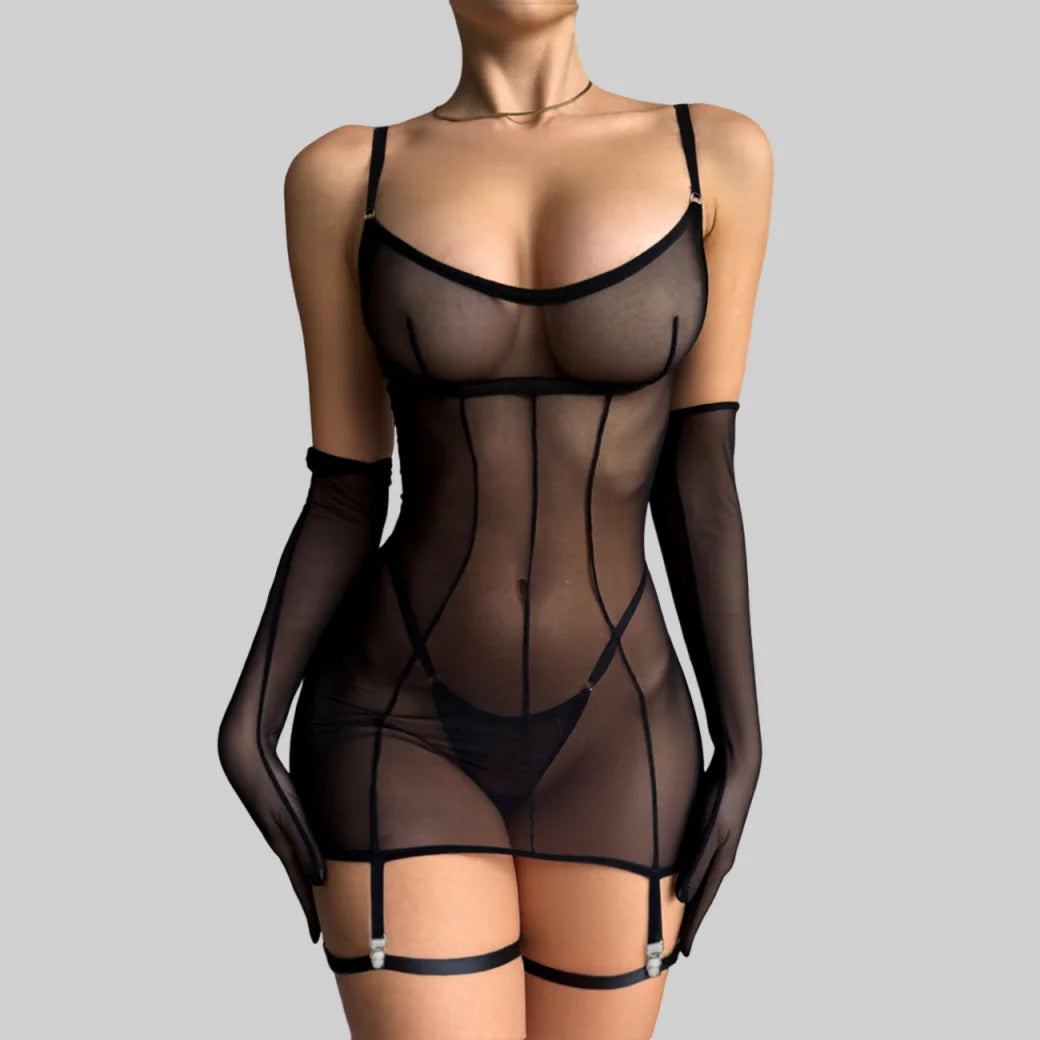 Sheer Mesh Flirty Lingerie